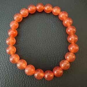 ❤️ Carnelian Semi-Precious 8mm Stone Bracelet